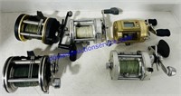 Lot of 5 Heavy Duty Conventional Reels