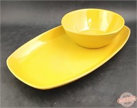 Frankoma Autumn Yellow Breakfast Set