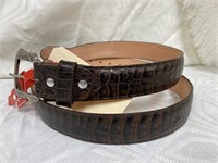 Tony Lama Leather Belt Sz 50
