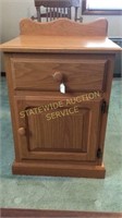 Solid oak stand w/ drawer & Cabinet