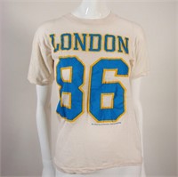 Vintage London Souvenir T Shirt 1986