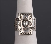 A. TOM NATIVE AMERICAN STERLING SILVER Ring