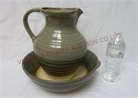 Haeger Pottery Pitcher & Bowl Set