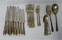 IS 1847 Rogers Bros Silver Plate Flatware ~ 25 pcs