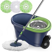 B836 SUGARDAY Spin Mop and Bucket with Wringer Set