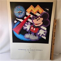 Homage to Walt Disney Pop Art Poster