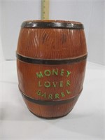 Vintage money, lover barrel, plastic bank