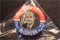 1972 McGOVERN POLITICAL PINBACK