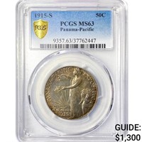 1915-S Panama-Pacific Half Dollar PCGS MS63