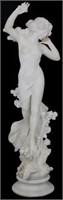 60 in. Signed P. Romanelli Carved Marble Sculpture