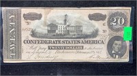 Currency: 1864 $20 Confederate States of America