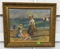 Renoir figures on Beach-30x26