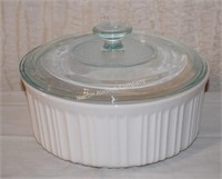 (K) Round Corning Ware Casserole