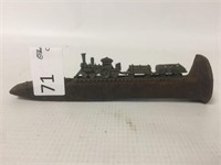 Railroad Spike w/Scale Train - 7" Long