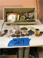 Box of Collectable Items, Reisch Bottle Caps, +