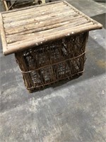 18” tall x 24” Wide Twig Square End Table