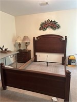 Solid Wood Bed-Queen Size -Broyhill