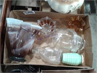 Flat assorted glassware