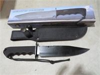 13" FIXED BLADE KNIFE W/ PROTECTIVE SHEATH NIB