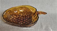 Indiana Glass Amber Large Grape Bowl
