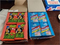 2 Boxes sealed trading cards. '90 NFL + 92 MLB