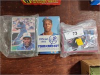 Large format MLB trading cards and postcards