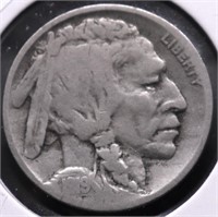 1919 D BUFFALO NICKEL VG