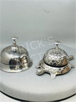 pair of large desk bells