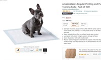 AmazonBasics Regular Pet Dog and Puppy TrainingPad