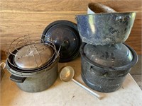 Enamel pots