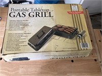 Portable Tabletop Gas Grill, measuring cups and