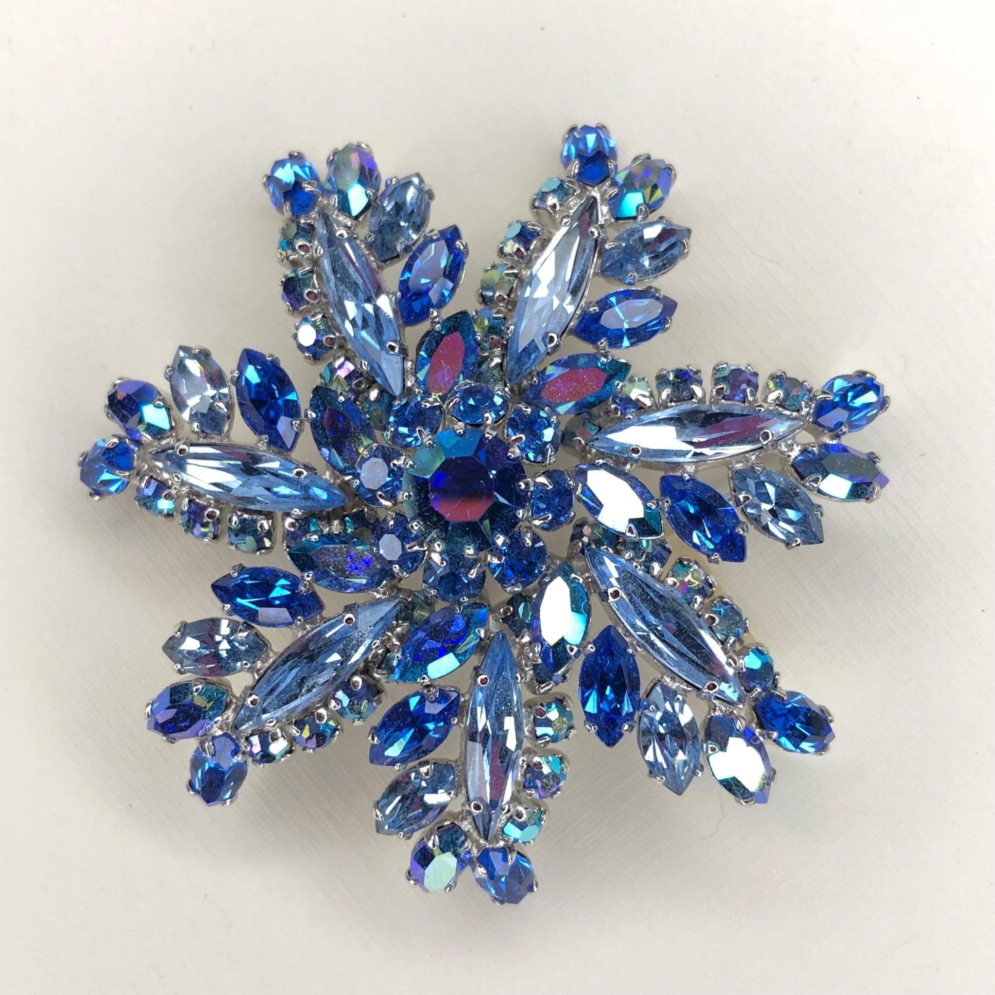 SHERMAN RHINESTONE BROOCH