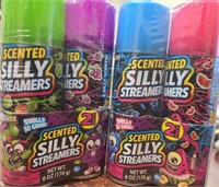 4 BOTTLLES SCENTED SILLY STREAMERS