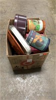 Box Lot of Vtg Hershey's Tins and More