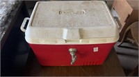 Rubbermaid Cooler w/ Carbon Dioxide Tank inside