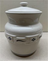 Longaberger pottery cookie jar