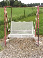 Metal Swing with Stand - Measures Approx. 52W -