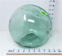 Hand Blown Green Glass Fishing Float