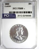 1962 Franklin PR69+ CAM LISTS $750 IN 69 CAM