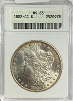 1882-CC Morgan Silver Dollar MS-63