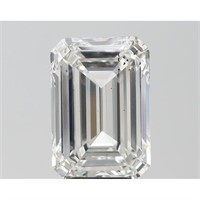 Igi Certified Emerald Cut 9.66ct Si1 Lab Diamond