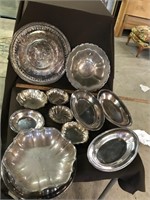 12pc Lot Silver Plate