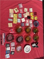 Vintage Las Vegas ashtrays and matches