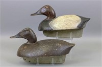 Russ Ferris Pair of Canvasback Duck Decoys, Mt.