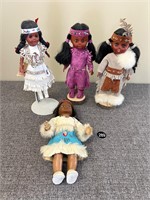 Eskimo Inuit Dolls in Handmade Dress