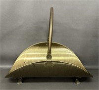 Brass Fireplace Log Holder - 21 inches Long