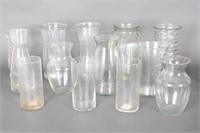Clear Glass Vases - Some Vintage