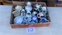Miscellaneous teapots,a few are  Mikasa fine