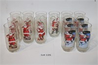 (14) Assorted Coca Cola Christmas Cup