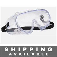 Qty 100 Clear Eye Safety Goggles - G16
